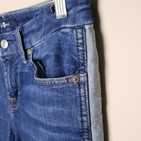 7FAM Raw Hem Skinny Jeans - Picture 2 of 10